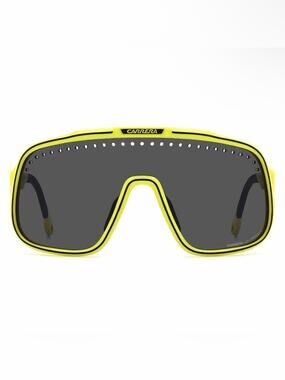 New Carrera C Sport 02/S 4CWIR Yellow Shield Sunglass Visor with Grey Lenses